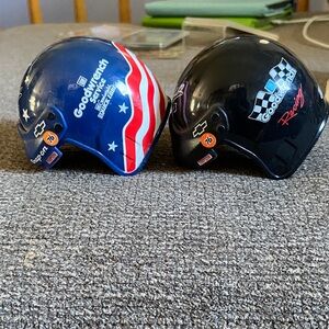 Nascar Blue and Black Toy Helmets